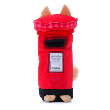 Woof² British Postbox Treat-Dispensing Plush Dog Toy
